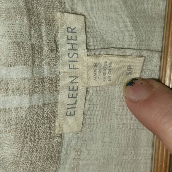 Eileen Fisher Natural Check Organic Cotton Linen Jacquard and dress Smal… - Picture 10 of 15